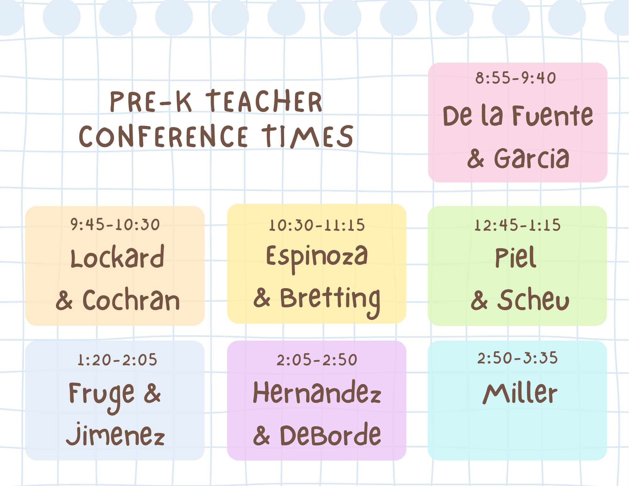 conference schedule image